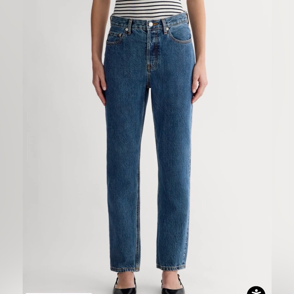 Everlane 90s cheeky High-Rise Straight Jeans in Dark Blue